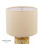 Highclere Twin Pack Table Lamp Yellow Ceramic With Shade