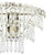 Laura Ashley Enid Wall Light Faceted Glass and Polished Nickel