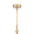 Laura Ashley Eversden Pendant Antique Brass and Crystal