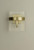 Laura Ashley Alexa Wall Light Glass and Matt Antique Brass