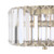 Laura Ashley Fernhurst Small 3 Light Flush Crystal and Antique Brass
