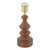 Laura Ashley Millbrook Table Lamp Dark Wood and Industrial Brass Base Only