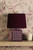 Laura Ashley Claudina Table Lamp Purple Ceramic and Antique Brass With Shade