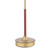 Laura Ashley Denwick Table Lamp Matt Antique Brass and Satin Red With Shade