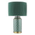 Laura Ashley Knipton Table Lamp Green Ceramic and Antique Brass With Shade
