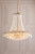 Laura Ashley Enid 5 Light Grande Chandelier Glass and Matt Antique Brass