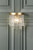 Laura Ashley Durnsford Wall Light Matt Antique Brass and Textured Glass