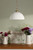 Laura Ashley Durford Large Pendant Matt Antique Brass and White