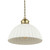Laura Ashley Durford 3 Light Bar Pendant Matt Antique Brass and White Ceramic