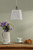Laura Ashley Porcelain Pendant Cream and Antique Brass