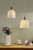 Laura Ashley Porcelain Pendant Cream and Antique Brass