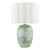 Laura Ashley Pashley Table Lamp Green Ceramic and Polished Chrome With Shade