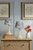 Laura Ashley Adwick Twin Pack Table Lamp Cream Ceramic With Shade