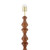 Laura Ashley Millbrook Floor Lamp Dark Wood and Industrial Brass Base Only