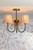 Laura Ashley Hasfield 3 Light Semi-Flush Satin Bronze With Shade