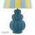 Whitby Table Lamp Matt Blue With Shade