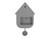 Modern Cuckoo Clock in Mouse Grey