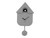 Modern Cuckoo Clock in Mouse Grey