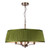 Alwyn 4 Light Shadelier Antique Brass With Shade In Matcha