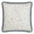 Sable Fringed Cushion 43 x 43cm Natural/Blue by Scatterbox