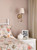 Adyara Wall Light Antique Bronze With Linen Shade