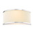 Alvaro 2 Light Wall Light Polished Chrome and Ivory Micropleat Shade