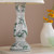 Aviara Table Lamp Green Ceramic With Ivory Pleated Shade