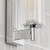 Bevin Bathroom Wall Light Polished Chrome and Ribbed Glass IP44