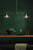 Caliro 2 Light Bar Pendant Antique Bronze with Globe Glasses
