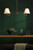 Caliro 2 Light Bar Pendant Antique Bronze with Ivory scalloped shades
