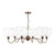 Caliro 6 Light Pendant Antique Bronze with Large Globe Glass Shades