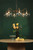 Caliro 6 Light Pendant Antique Bronze with Large Globe Glass Shades