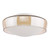 Dagon 3 Light Bathroom Ceiling Light Amber Glass and Opal Glass IP44