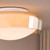 Dagon 3 Light Bathroom Ceiling Light Amber Glass and Opal Glass IP44