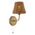 Dijon Wall Light Antique Bronze With Hand-Woven Rattan Shade