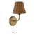 Dijon Wall Light Antique Bronze With Hand-Woven Rattan Shade