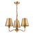 Elara 3 Light Pendant Antique Bronze With Bronze Metal Shades