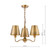 Elara 3 Light Pendant Antique Bronze With Bronze Metal Shades
