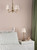 Elara 3 Light Pendant Antique Bronze With Linen Hardback Shades