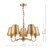 Elara 5 Light Pendant Antique Bronze With Bronze Metal Shades