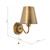 Elara Wall Lamp Antique Bronze With Bronze Metal Shades