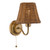 Elara Wall Lamp Antique Bronze With Hand-Woven Rattan Shades