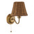 Elara Wall Lamp Antique Bronze With Hand-Woven Rattan Shades