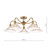 Elara 5 Light Semi-Flush Antique Bronze Fitting Only