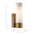 Eneco Bathroom Wall Light Antique Bronze and Natural Alabaster IP44