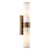 Eneco 2 Light Bathroom Wall Light Antique Bronze and Natural Alabaster IP44