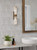 Eneco 2 Light Bathroom Wall Light Antique Bronze and Natural Alabaster IP44
