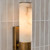 Eneco 2 Light Bathroom Wall Light Antique Bronze and Natural Alabaster IP44