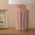 Ennio Table Lamp Red Ceramic and Antique Brass With Linen Shade