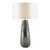 Erdis Table Lamp Blue Art Glass and Antique Brass Base Only